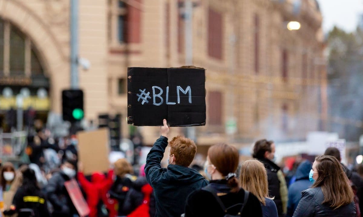 BLM Sign at protest
