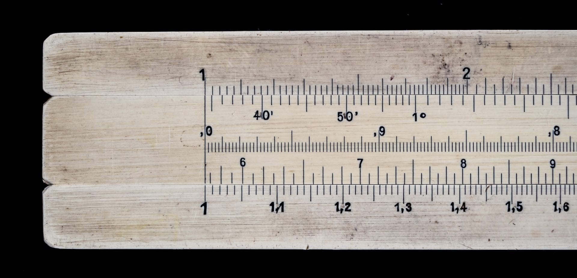 Slide rule.